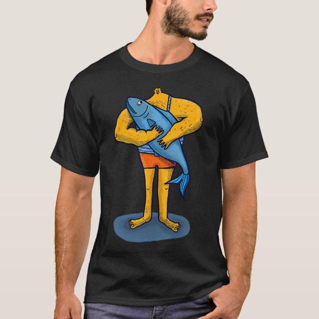 Camiseta Hombre y pez (Anverso)