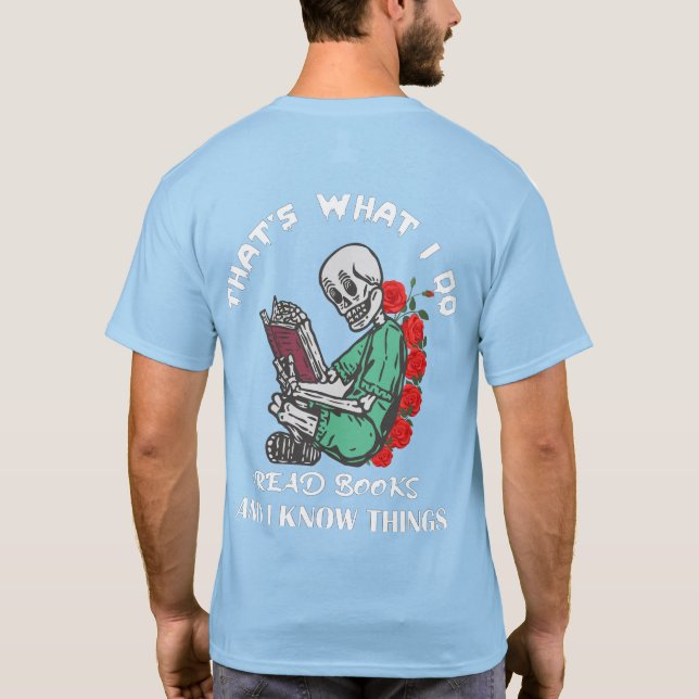 Camiseta Hombre y profesor eso es lo que hago para leer lib (Reverso)