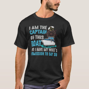 Camiseta Hombre, yo soy el capitán de este barco.