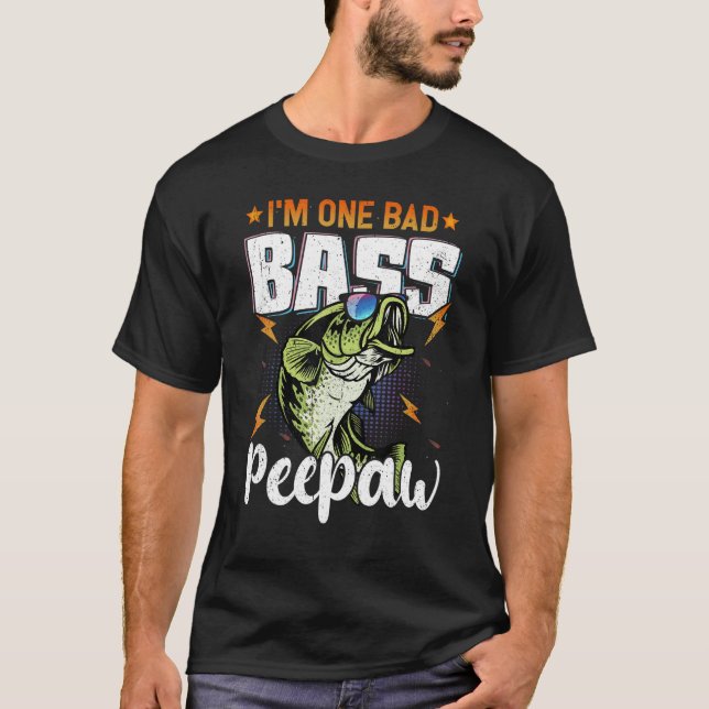 Camiseta Hombre, yo soy un pez gordo que está pescando gras (Anverso)
