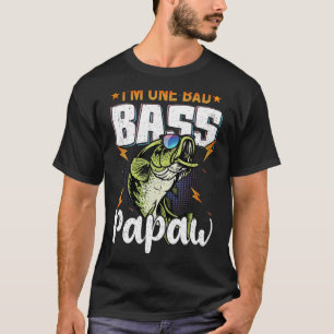 Camiseta Hombre, yo soy una mala pelota de Papaw pescando p
