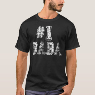 Camiseta Hombres 1 Baba Número Uno Orgullo de amor de padre