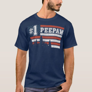 Camiseta Hombres 1 Bandera Norteamericana Peepaw 4 De Julio