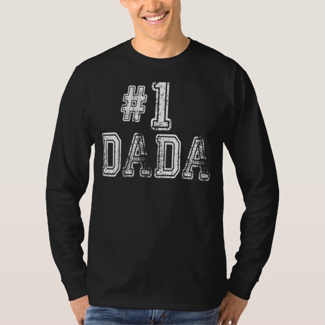 Camiseta Hombres 1 Dada Número Uno Familia Papá Ama El Orgu (Anverso)