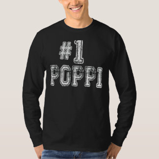 Camiseta Hombres 1 Poppi Número Uno Orgullo de Amor Familia