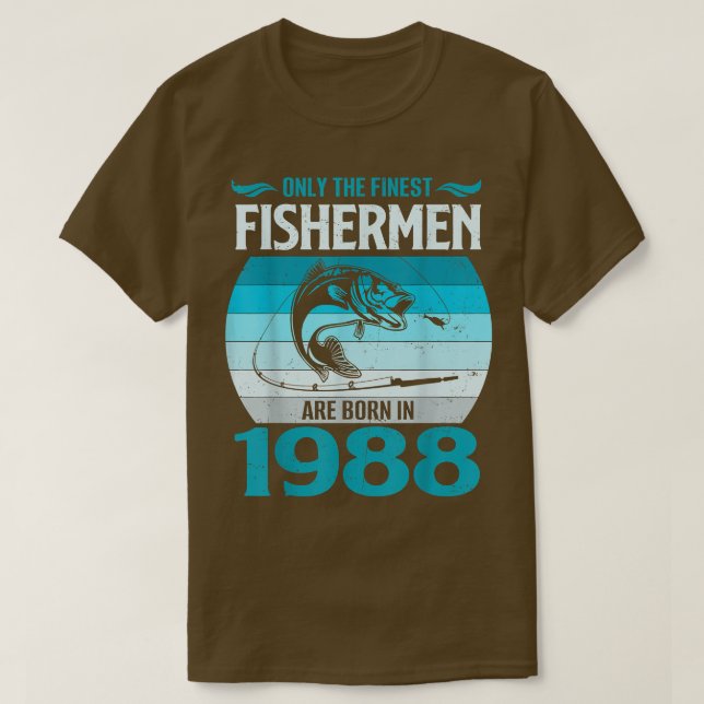 Camiseta Hombres 33 Años Para Pescador De Pescadores De 33  (Diseño del anverso)