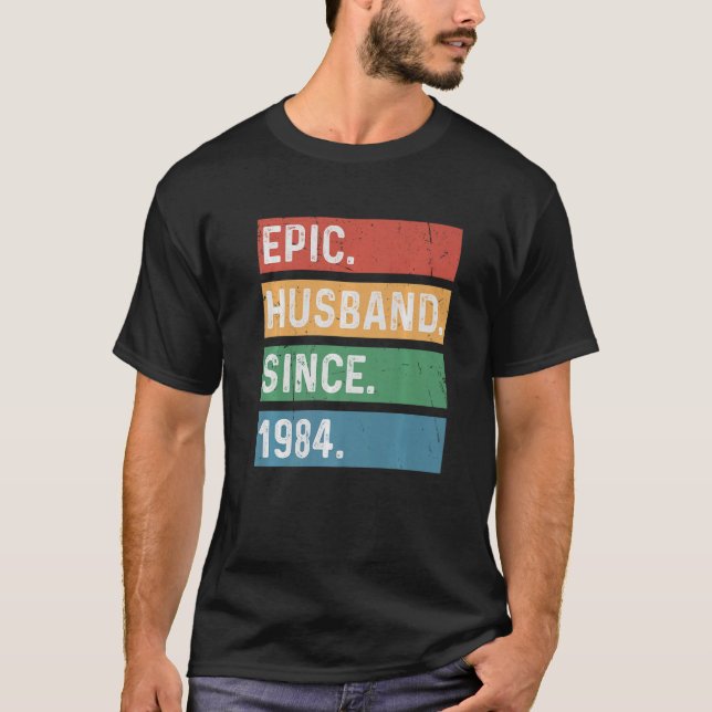 Camiseta Hombres 39 años 39 aniversario Boda Épic Husban (Anverso)