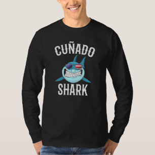 Camiseta Hombres 4 De Julio Cunado Shark Hermano Español En