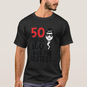 Camiseta Hombres 50 años vestido de mordaza de cumpleaños h