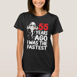 Camiseta Hombres 55 años Vestido de la Mordaza de Cumpleaño