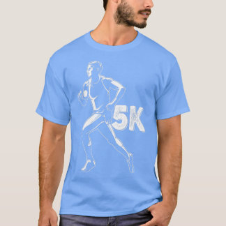 Camiseta Hombres 5.000 Marathon Runner Road Race Running Pr