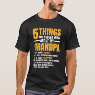 Camiseta Hombres 5 cosas que deberías saber sobre el tema d