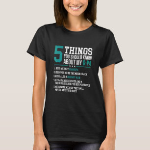 Camiseta Hombres 5 Cosas Que Deberías Saber Sobre Mi Gran G