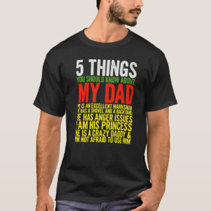 Camiseta Hombres 5 cosas que deberías saber sobre mi papá