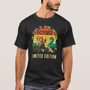 Camiseta Hombres 60 años Octubre 1962 60º cumpleaños