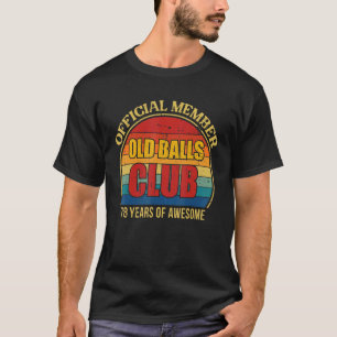 Camiseta Hombres 78.º Club De Bolas De Cumpleaños 78 Años D