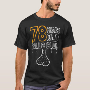 Camiseta Hombres 78.º Club De Bolas De Cumpleaños 78 Años D