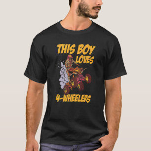 Camiseta Hombres A Este Niño Le Encanta 4 Ruedas De Ciclism