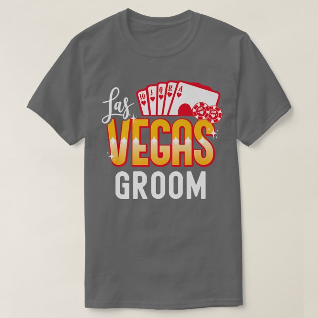 Camiseta Hombres a juego con la novia Boda de Las Vegas y G (Diseño del anverso)
