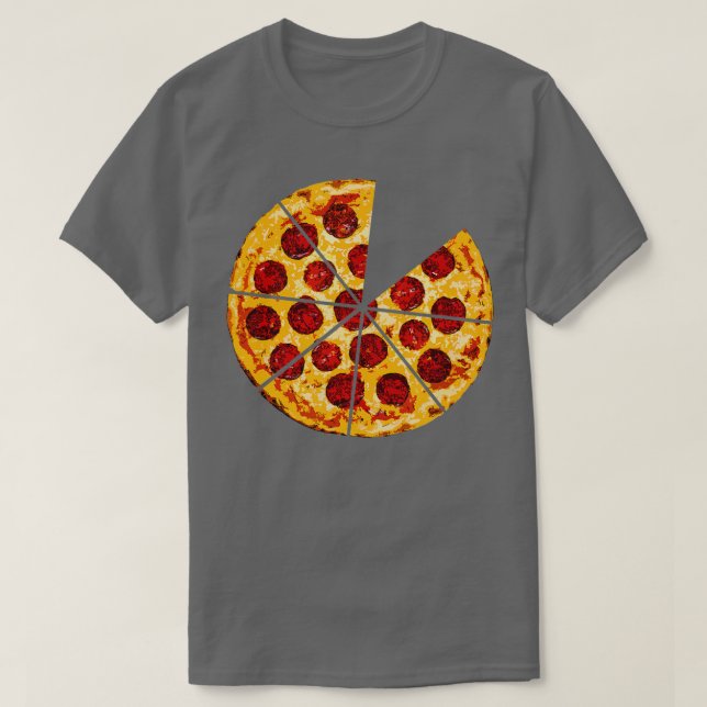 Camiseta Hombres a juego con papá e hijo de PIZZA (Diseño del anverso)