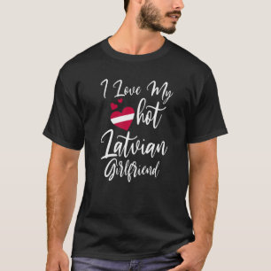 Camiseta Hombres A Los Que Amo A Mi Cálida Novia Letona