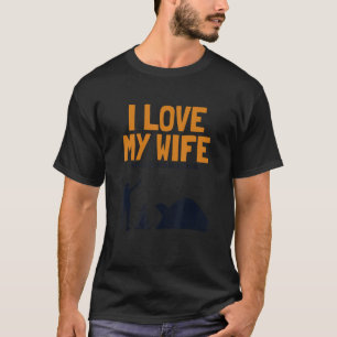 Camiseta Hombres a los que amo a mi esposa acampando con gl
