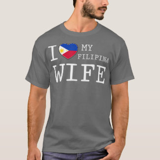 Camiseta Hombres a los que amo a mi esposa filipina