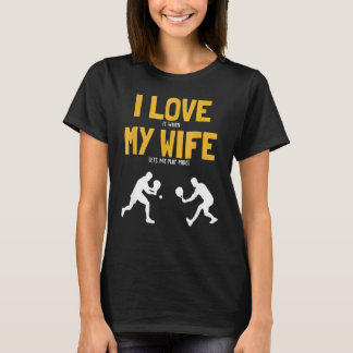 Camiseta Hombres a los que amo a mi esposa Plataforma Padel