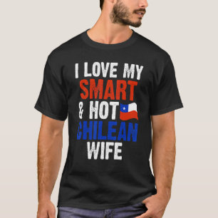 Camiseta Hombres a los que amo a mi inteligente y calurosa