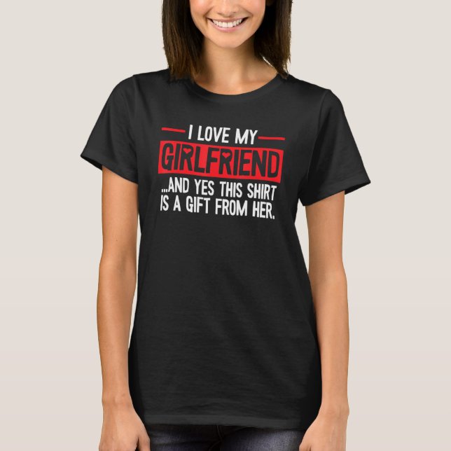 Camiseta Hombres a los que amo a mi novia Día de San Valent (Anverso)