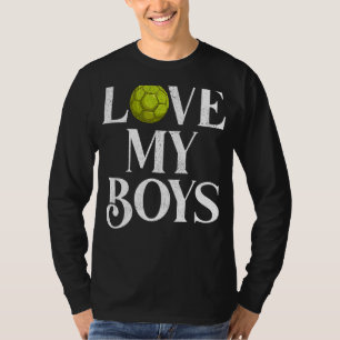 Camiseta Hombres a los que amo a mis niños, balonmano, papá