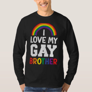 Camiseta Hombres A Los Que Amo Mi Hermano Gay Mejor Hermano