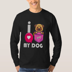 Camiseta Hombres A Los Que Amo Mi Perro Pug Dad Pugfather M
