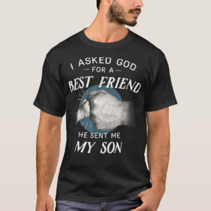 Camiseta Hombres A Los Que Le Pedí A Dios Por Un Mejor Amig