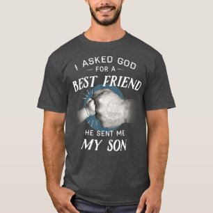 Camiseta Hombres A Los Que Le Pedí A Dios Por Un Mejor Amig