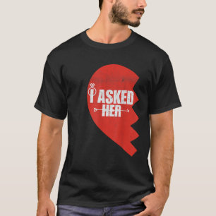 Camiseta Hombres A Los Que Le Pregunté A Su Novia Fiancee B