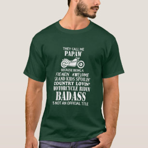 Camiseta Hombres A Los Que Llaman Papaw Motocicleta Biker G