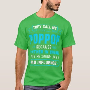 Camiseta Hombres A Los Que Llaman Pop Por Socio En El Crime