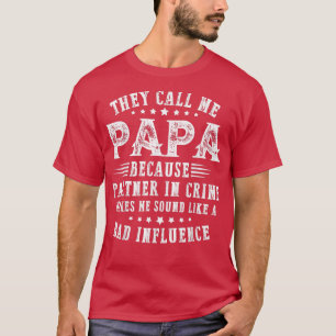 Camiseta Hombres A Los Que Me Llaman Papa Por Ser Socio En 