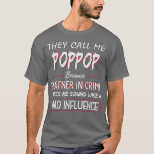 Camiseta Hombres A Los Que Me Llaman Poppop Por Socio En El
