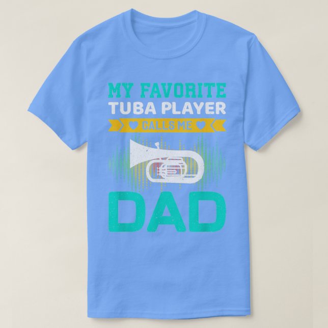 Camiseta Hombres a los que mi jugador favorito de Tuba me l (Diseño del anverso)