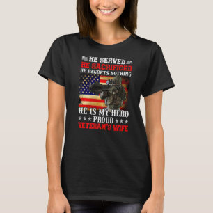 Camiseta Hombres A Los Que Sirvió Sacrificó Que Es Mi Héroe