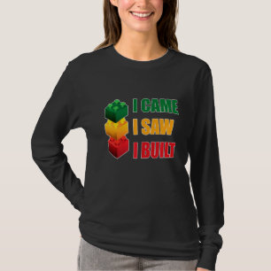 Camiseta Hombres A Los Que Vi Que Construí Bloques Gracioso