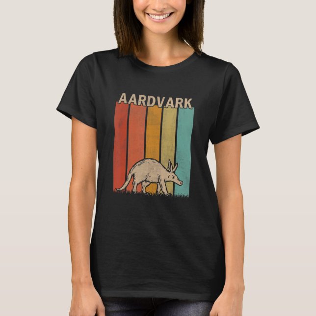 Camiseta Hombres Aardvark Mujeres Niños Cute Aardvark (Anverso)
