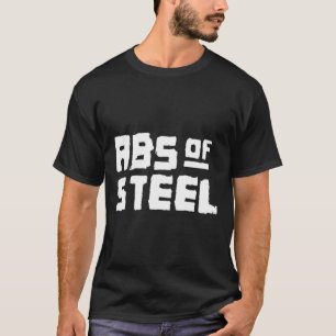 Camiseta Hombres Abs De Gimnasio Acero Fitness Workout Body