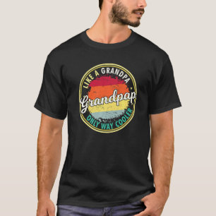 Camiseta Hombres Abuelitos Como Abuelo, Solo Muy Fresco