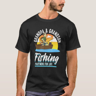Camiseta Hombres Abuelo Abuelo Abuelo Pescador Asociados Pa