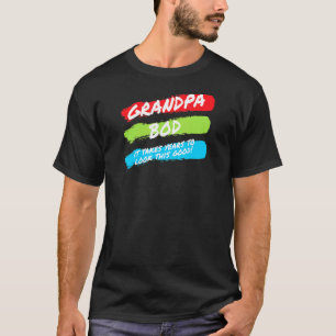 Camiseta Hombres Abuelo Bod Weightlifter Ejercicio de Morda