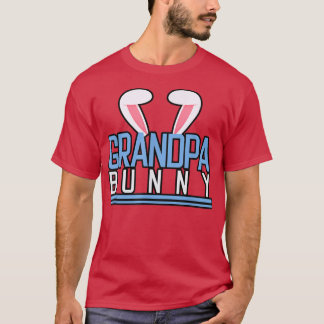 Camiseta Hombres Abuelo Bunny Costume Cute Familia Coincidi