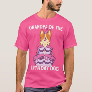 Camiseta Hombres Abuelo Del Cumpleaños Del Perro Corgi Do